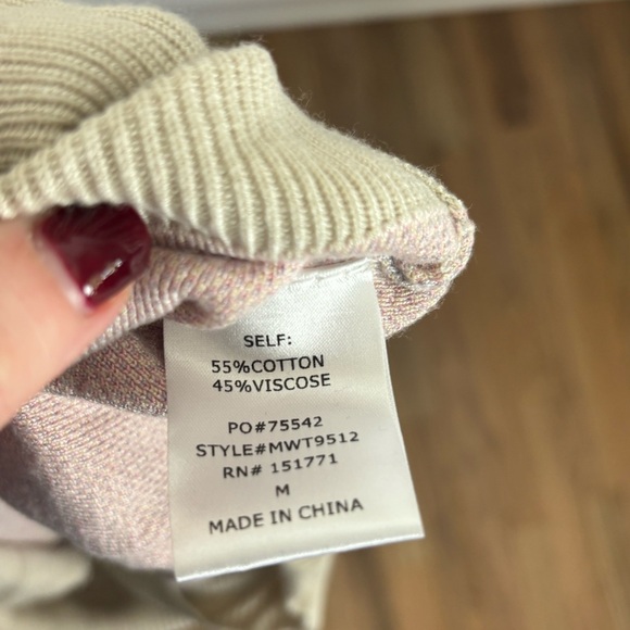 Le Lis Camo Sweater Pastel Distressed Lightweight M - Picture 4 of 5